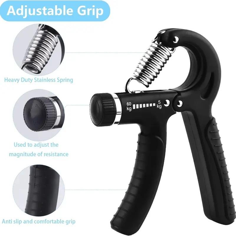 Grip Strengthener Forearm Strengthener Hand Grips Strengthener Kit - 5 Pack Adjustable Resistance