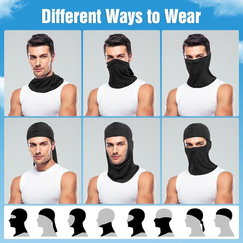 6 Pack Balaclava Ski Face Mask: Cooling Neck Gaiter Full Head Mask for Men Women