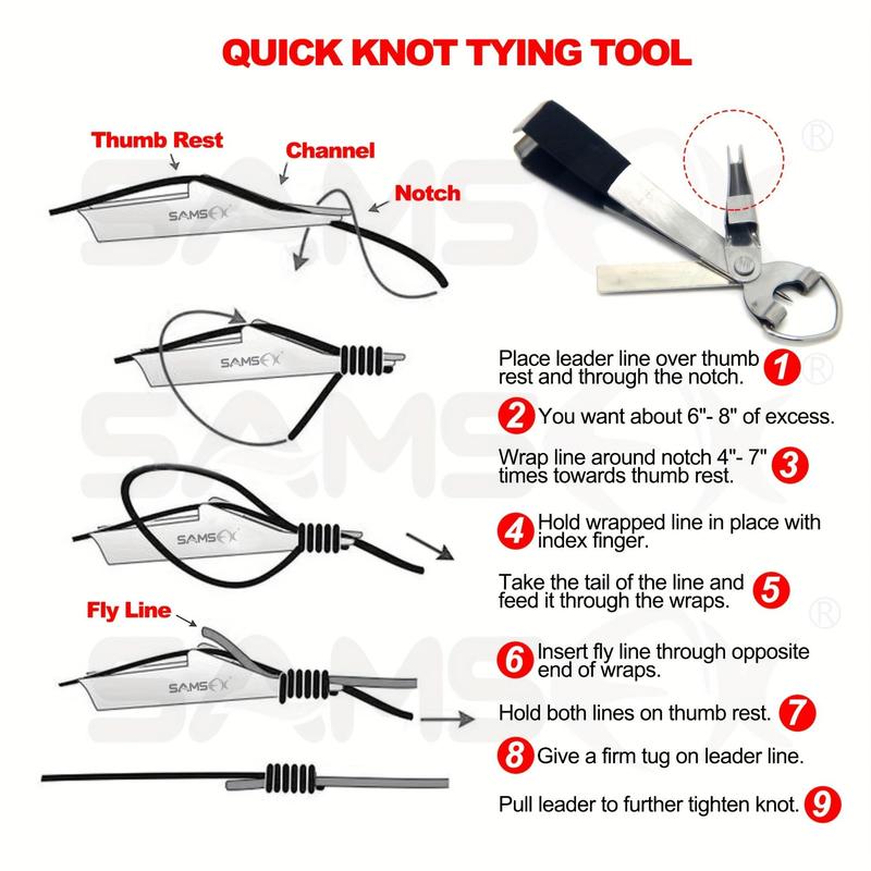 Fishing Knot Tool, 1 Count Rapid and Effortless Knot Tying Tool, Convenient Line Clipper, Hook Eye Cleaner, Essential Tool for All Anglers