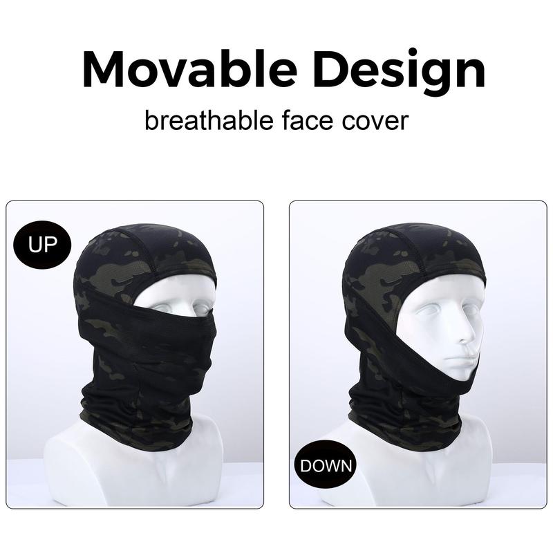 Balaclava Mask, Multi-color Camouflage Print Face Mask, Breathable Quick Dry Sports Hood Headwear, Breathable Full Face Mask for Outdoor Activities, Men Gifts