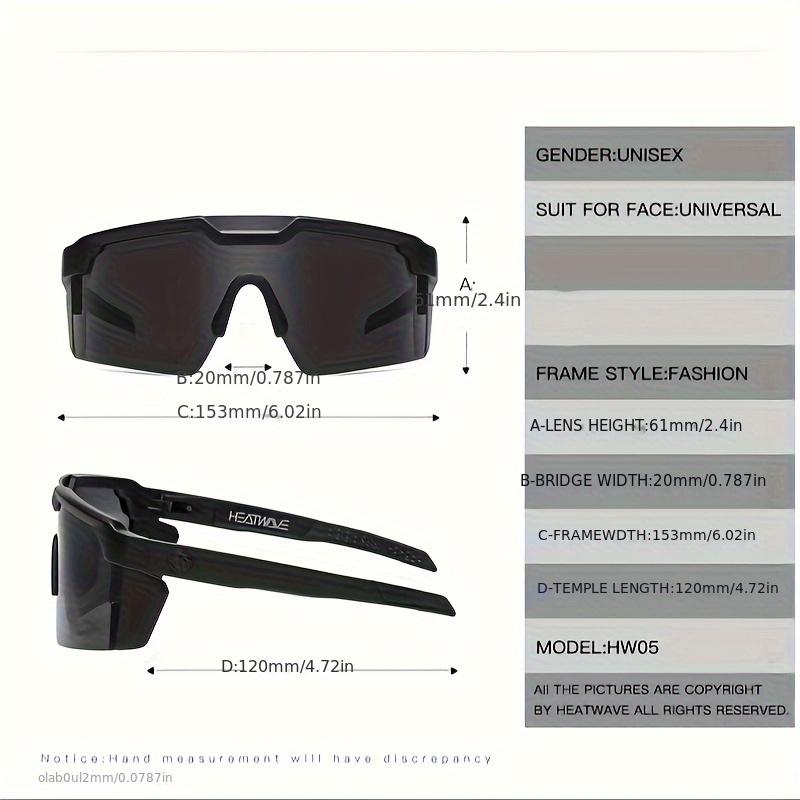 2 Pairs Heatwave Sports Glasses for Men & Women - Hiking Polycarbonate Lenses, Durable PC Frame, Retro Fashion Outdoor Adventure Eyewear, Ideal Christmas or New Year Gift