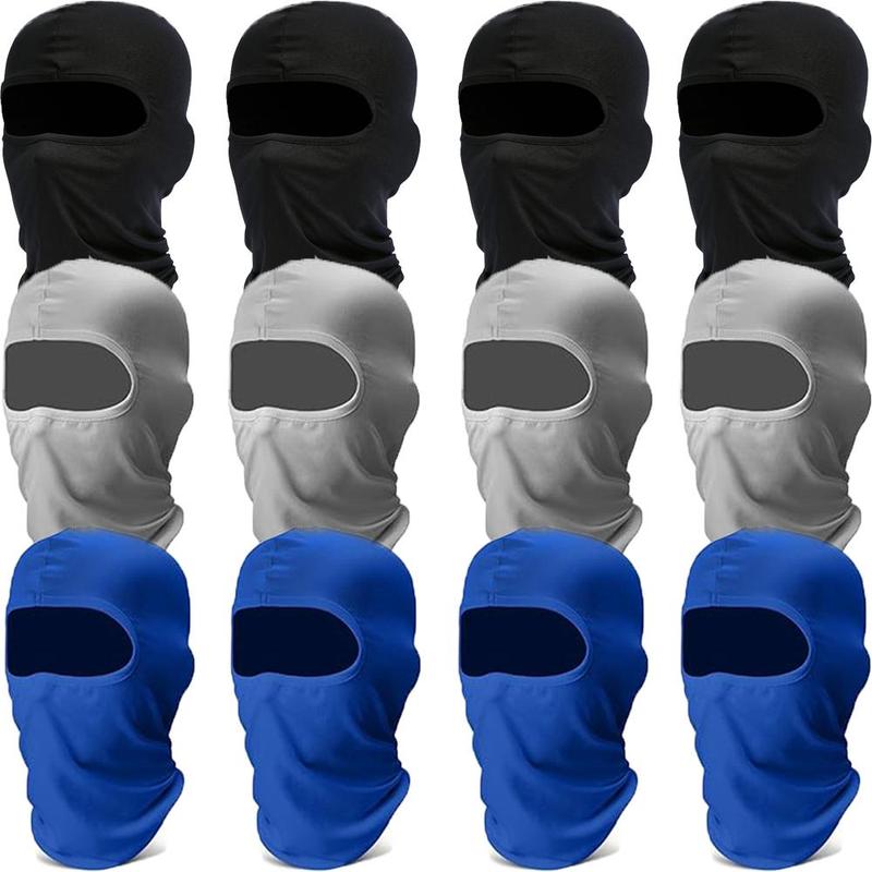 Full Face Sun Protection Cover, 12pcs set Breathable Sun Protection Face Mask, Balaclava Mask, Outdoor Sports Face Cover for Men & Women, Ski Mask, Face Covers, Winter Gear, Christmas Gift