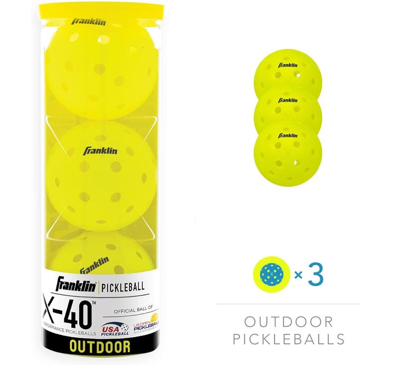 Sports Outdoor Pickleballs - X-40 Pickleball Balls - USAPA Approved - Official US Open Ball