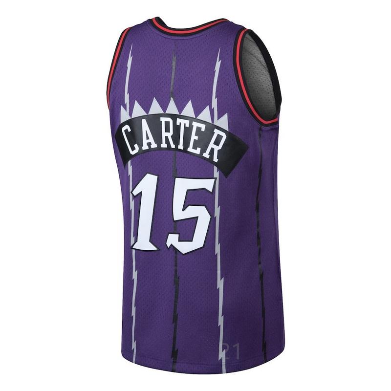 Vince Carter Men's Sleeveless stitched Basketball Jersey Purple 1998-99