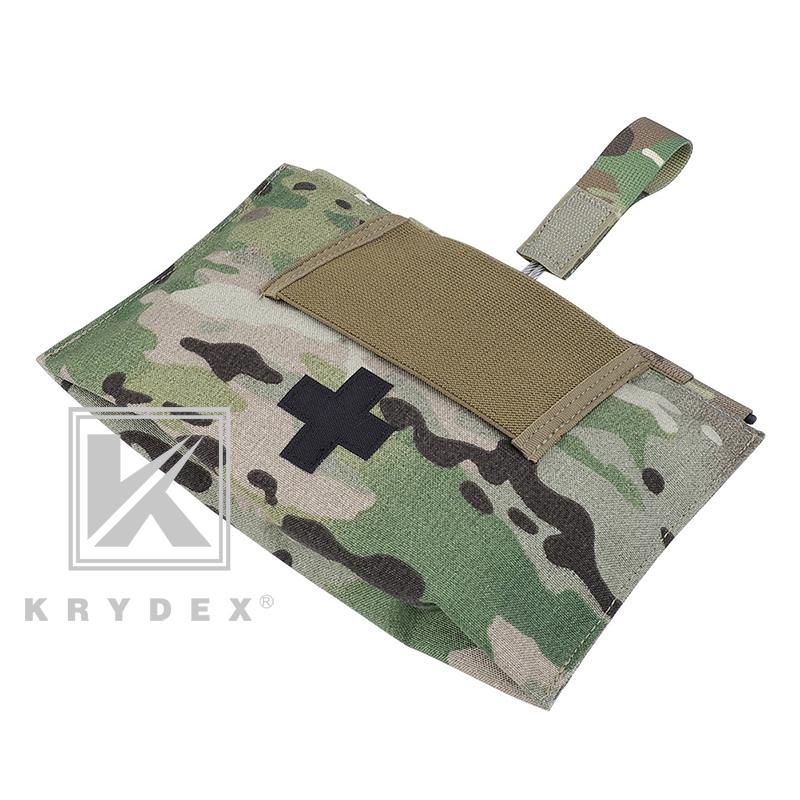 KRYDEX LBT-9022B-T Blow Out MOLLE Medical Pouch Emergency Survival Kit Bag IFAK First Aid Storage Pouch