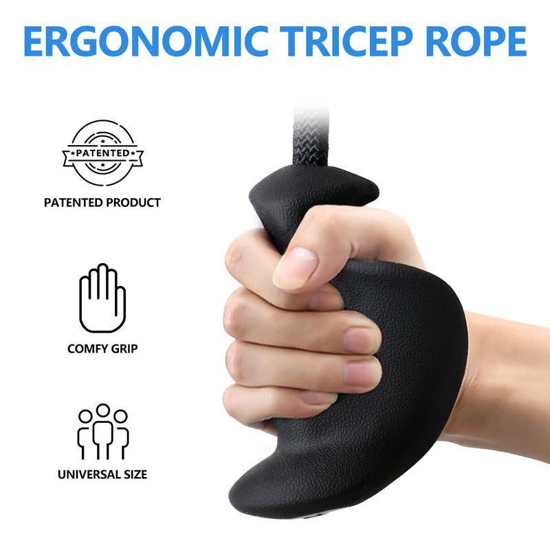 Transform Your Workout: Elevate Your Tricep Training with our 36-Inch Triceps Rope and Ergonomic Handles – Perfect for Cable Machines, Pulley Systems, Ideal for Gym and Home Workouts