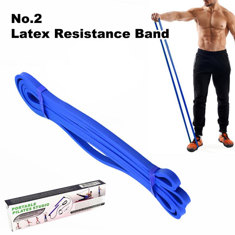 Yoga Fitness 6-Piece Set Pilates Stick Latex Resistance Band Jump Rope