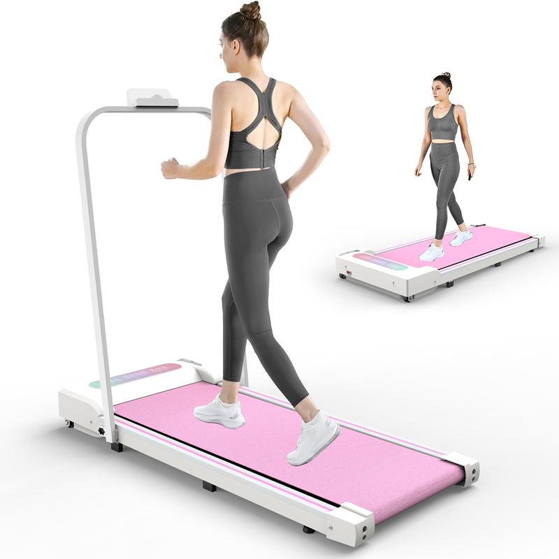 Foldable Treadmill, 300 lb Capacity Walking Pad 2.5HP Treadmill Under Desk, Portable Treadmill for Home and Office, Folding Treadmill 2 in 1 with Remote Control, LED Display