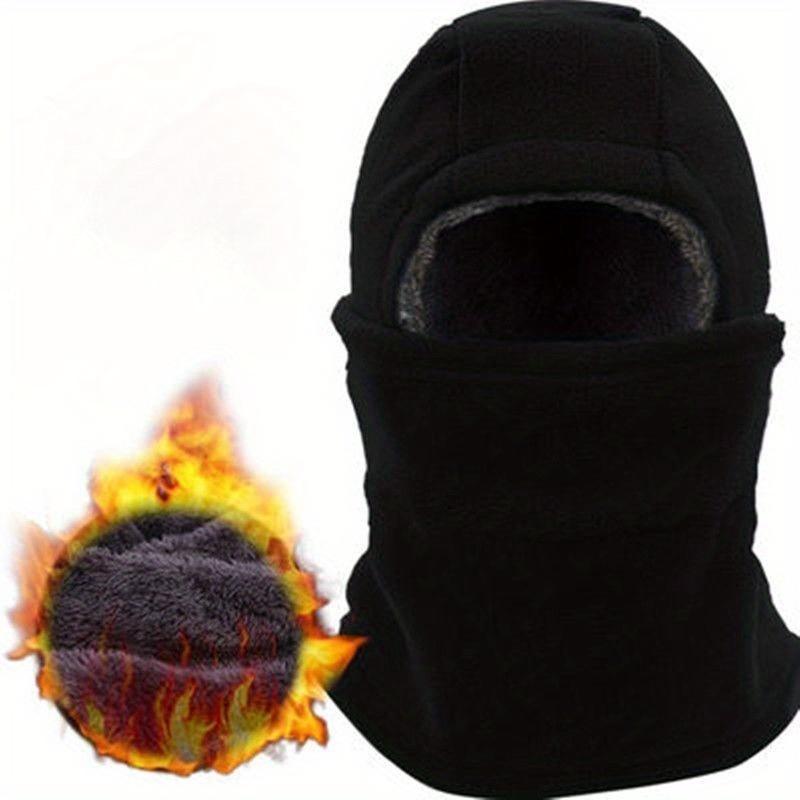 Three-in-One Winter Outdoor Warm Mask: Windproof Head Cover, Earmuffs, and Wool Thickened Warm Windproof Cold Protection Warm Windproof