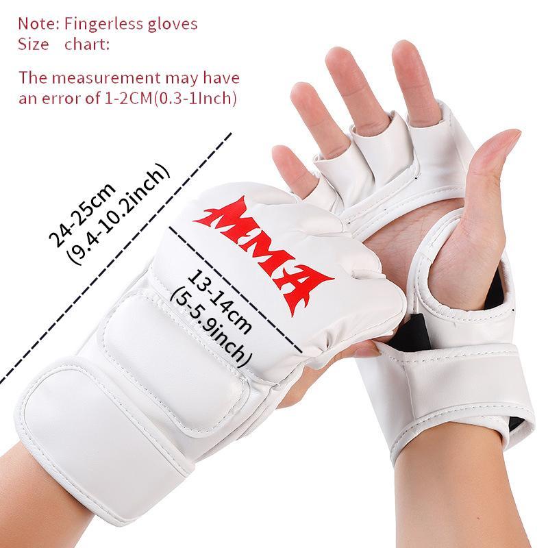 Boxing Gloves, 1 Pair Half Finger Training Boxing Gloves, Taekwondo Karate Gloves, Training Equipment for Boxing & Martial Arts