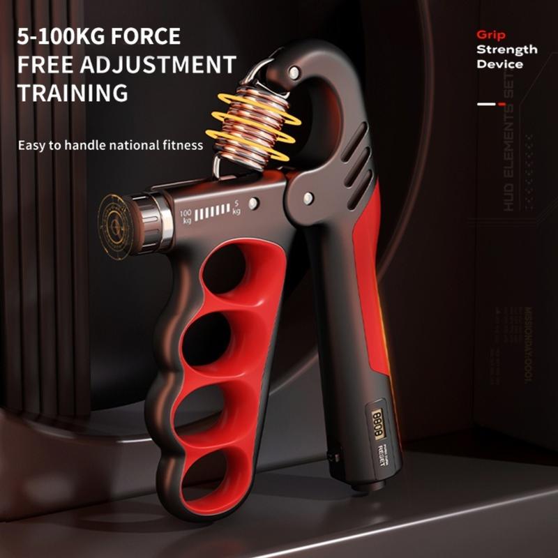 Grip Strength Trainer - Adjustable Resistance 11-220 lbs Forearm Exerciser, Five-Finger Grip Trainer with Mechanical Counter, Hand Grip Strengthener, Ideal Gift for Fitness Enthusiasts and Rehabilitation Patients.