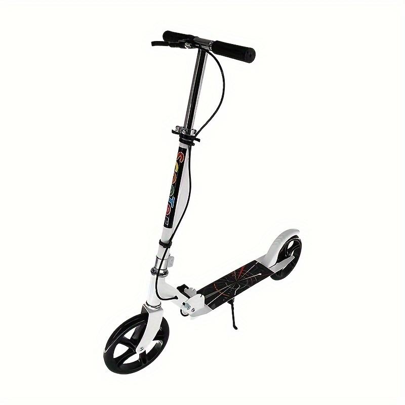 Zhanghh886 Dual Brake Folding Scooter For Adults And Teens, Adjustable Height (4 Positions), Lightweight, Maximum Weight 220 Lbs, 2-Wheel Commuting Scooter