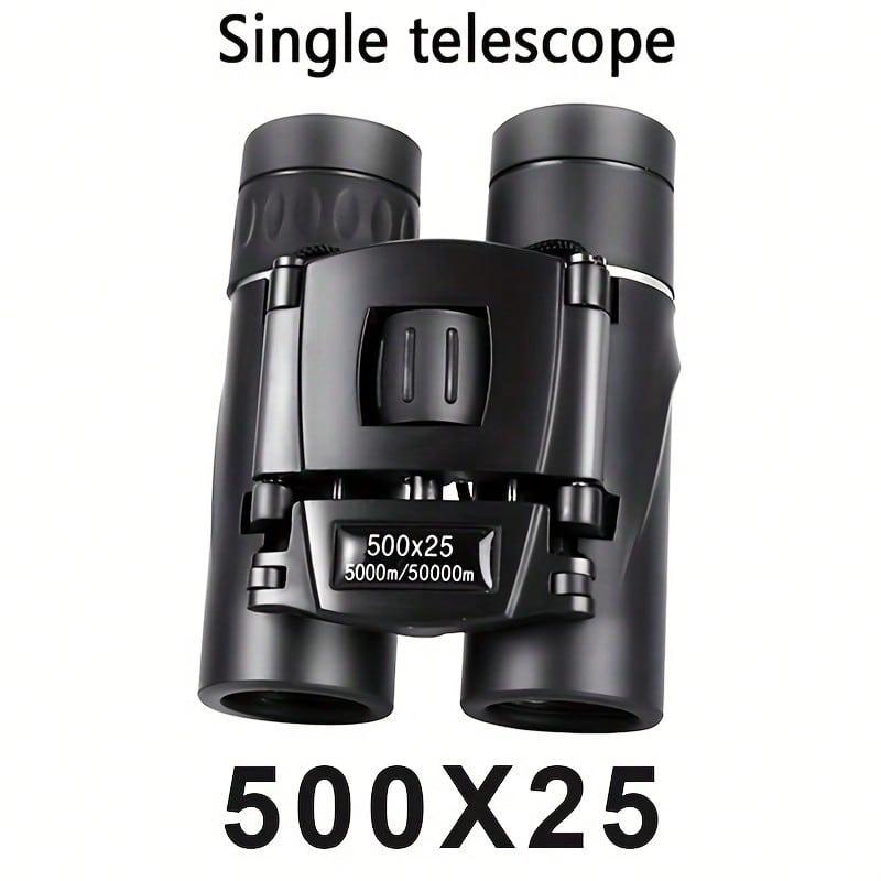 500x25 High-Powered Premium Mini Binoculars - Boasting Crystal-Clear BAK4 Prism, Shock-Resistant Design, And High