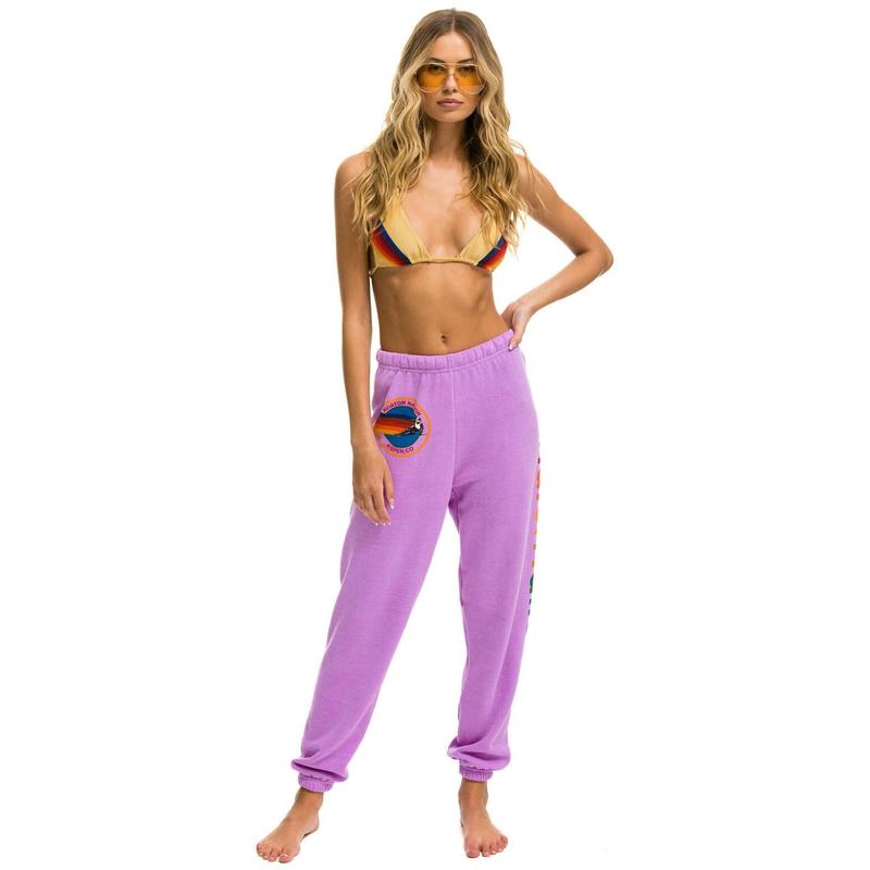 AVIATOR NATION ASPEN SWEATPANTS - NEON PURPLE