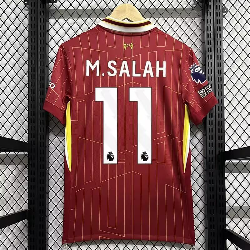 Liverpool jerseys 2425 home and away player jerseys No. 10 Gaopu Salah team kit Premier League