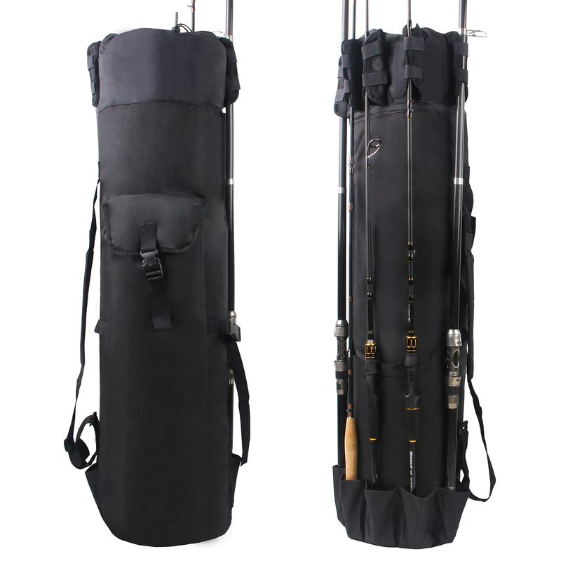 Fishing Rod Carrier Fishing Pole Bag Fishing Rod Case Fishing Bag Fishing Gear Equipment Fishing Rod Bag Travel Carry Case Large Capacity Waterproof Fishing Reel Bag Case Fishing Gifts for Men