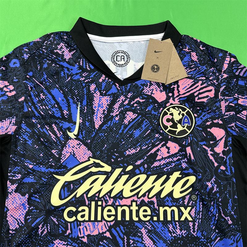 NIKE 24 25 Club America 3rd Away Short Sleeve Top Soccer Jerseys LIGAMX