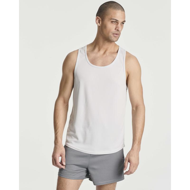 Real Essentials 5 Pack: Men's Mesh Y-Back Muscle Tank Top - Gym Workout & Bodybuilding Fitness (Available in Big & Tall)