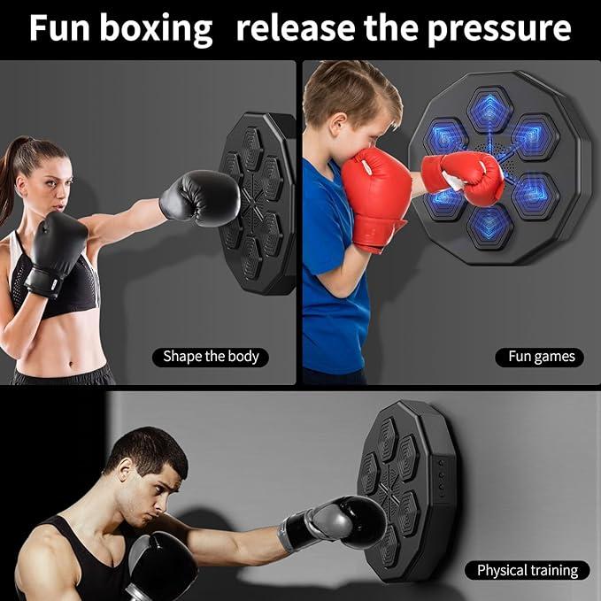 Electronic Music Boxing Machine for Kids, Smart Boxing Game, Boxing Training Equipment, Target Workout Boxing Trainer,Wall Mounted Punching Pad Machine