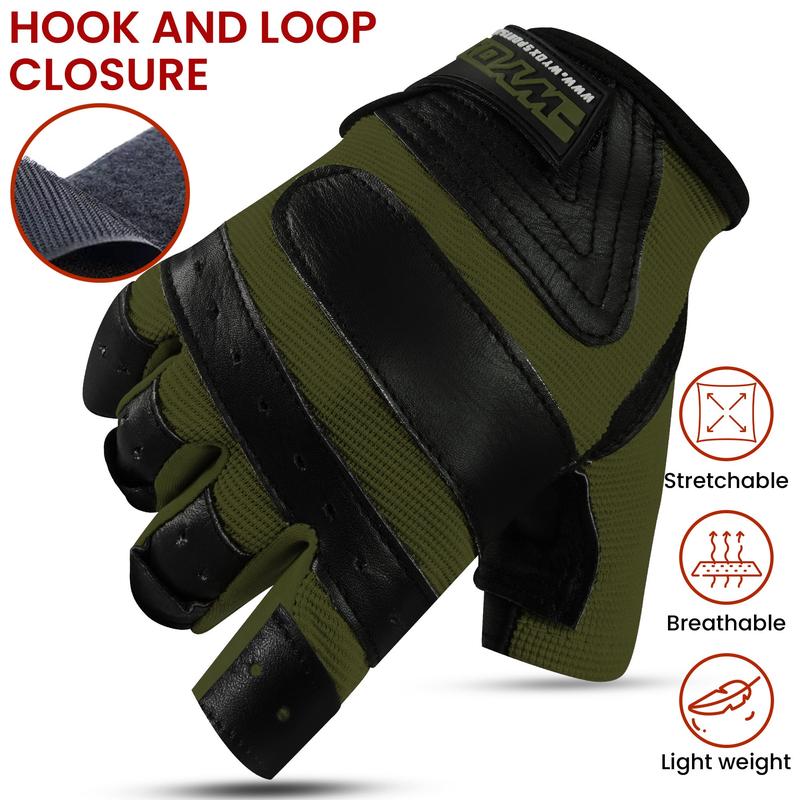 WYOX Weight Lifting Gym Gloves - Green, for Men and Women