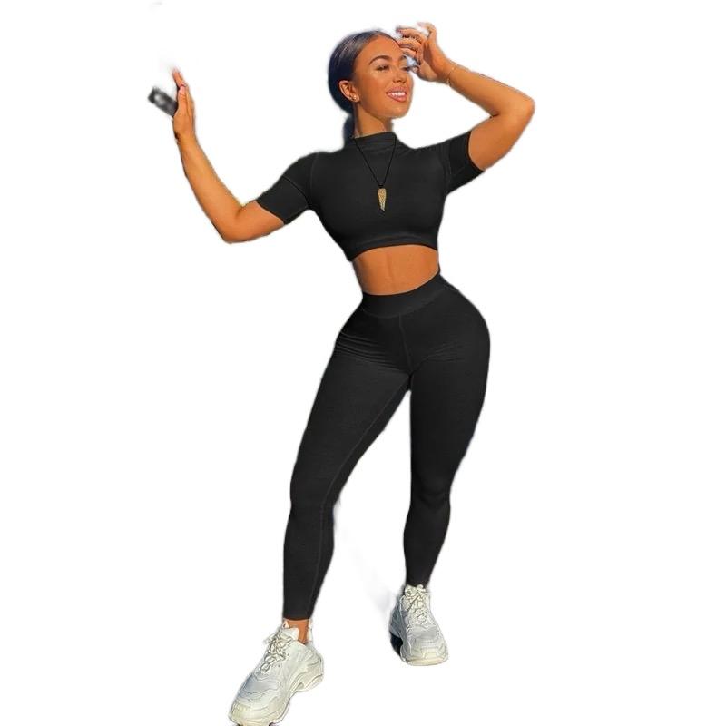 2 piece women’s crop top tracksuit set Brown Grey white and black!