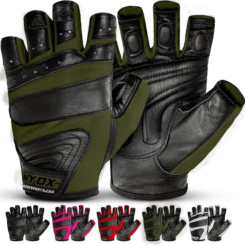 WYOX Weight Lifting Gym Gloves - Green, for Men and Women