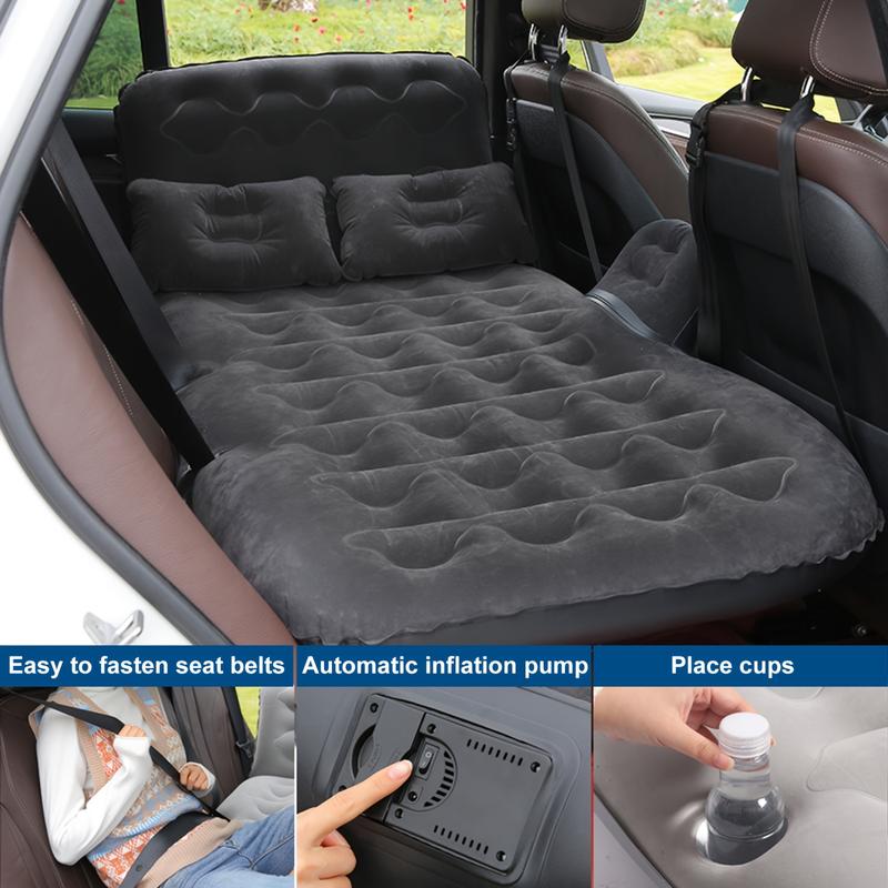 Ultimate Car Air Mattress Bed - Thickened, Automatic, Inflatable, and Portable Sleeping Pad with Built-in Electric Air Pump - Perfect for SUV, Truck, Camping, Travel, Hiking, and Outdoor Adventures