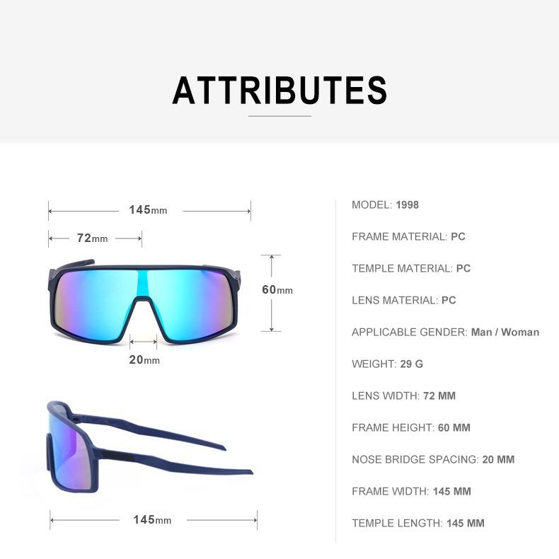 JOSCHOO Stay cool and protected Men's Women's UV400 Outdoor Sports Sunglasses - Ideal for cyclists and skiers!