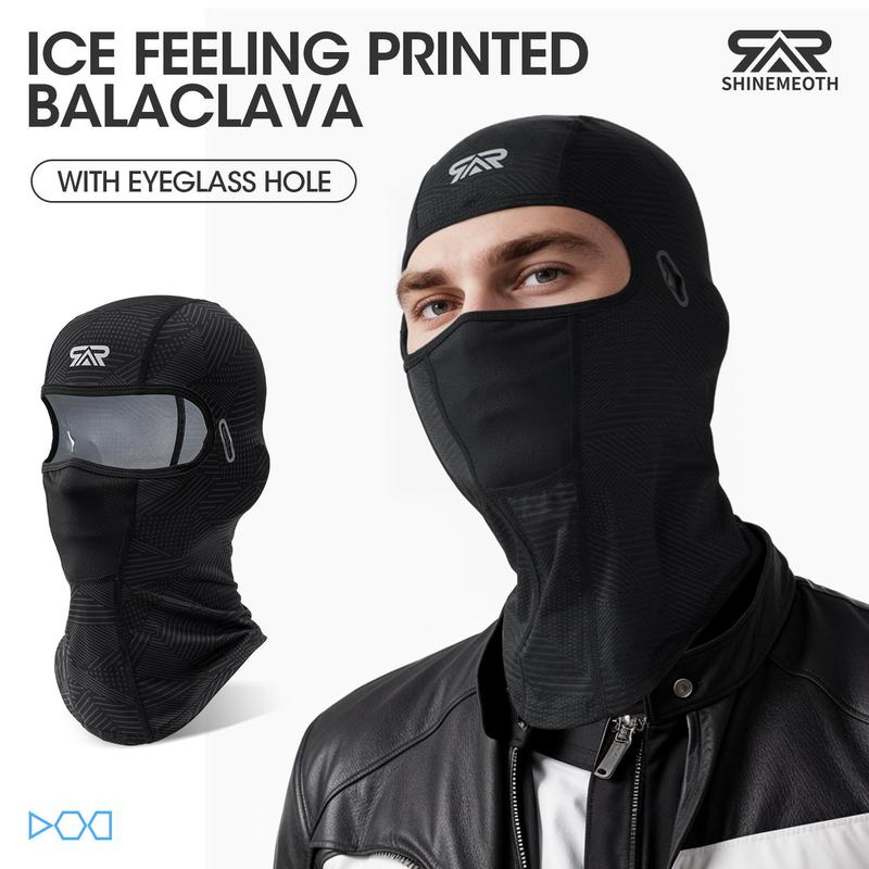 Balaclava with Glasses Cutout, 1 Count 2 Counts Summer Face Mask, Sun Protection Cooling Neck Gaiter, Breathable Face Cover for Cycling Motorcycle