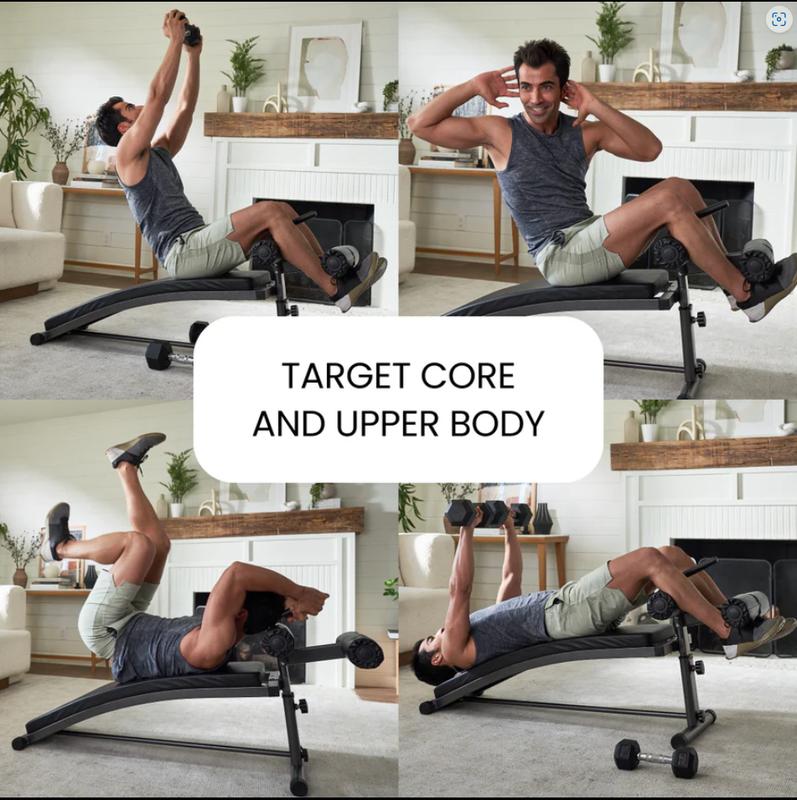 Sit Up Bench with Reverse Crunch Handle multifunctional