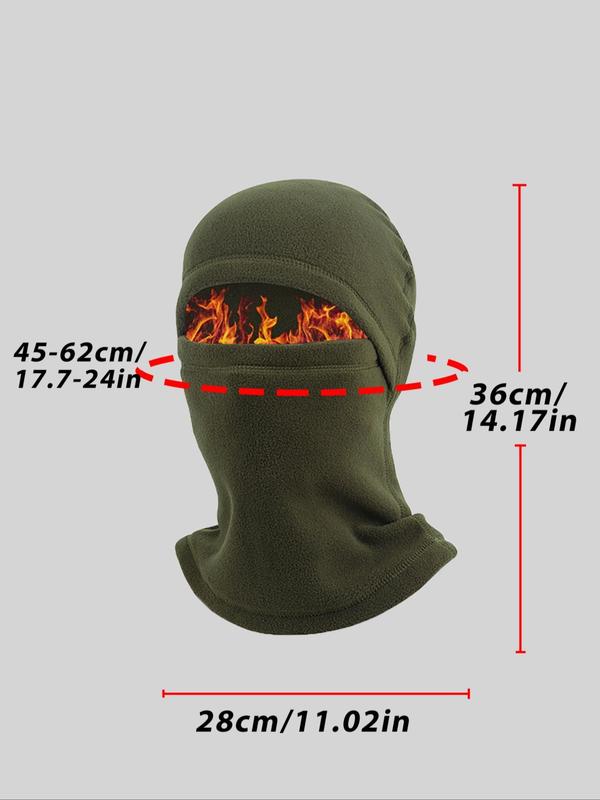 Windproof Warm Balaclava,  Solid Color Face Mask, Sports & Outdoor Clothing Accessories for Motorcycle Riding & Outdoor Sports