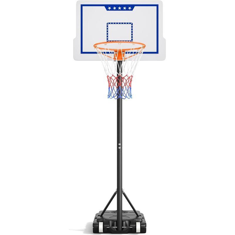 Basketball Hoop, 3.6-7 FT Height Easy Adjustable, Portable Basketball Hoop Outdoor Indoor for Kids Teens Youth, 30