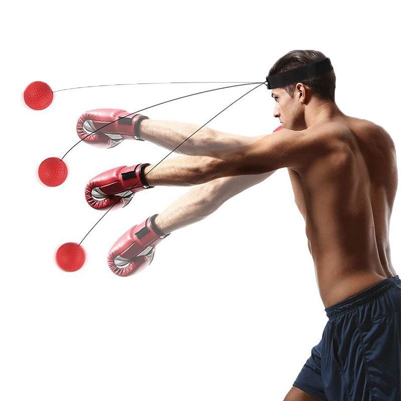 Boxing Headband Reflex Ball Set,React Reflex Ball,Workout Training Reflex Ball Equipment,Fitness Reflex Ball,Travel-Friendly Training Gear