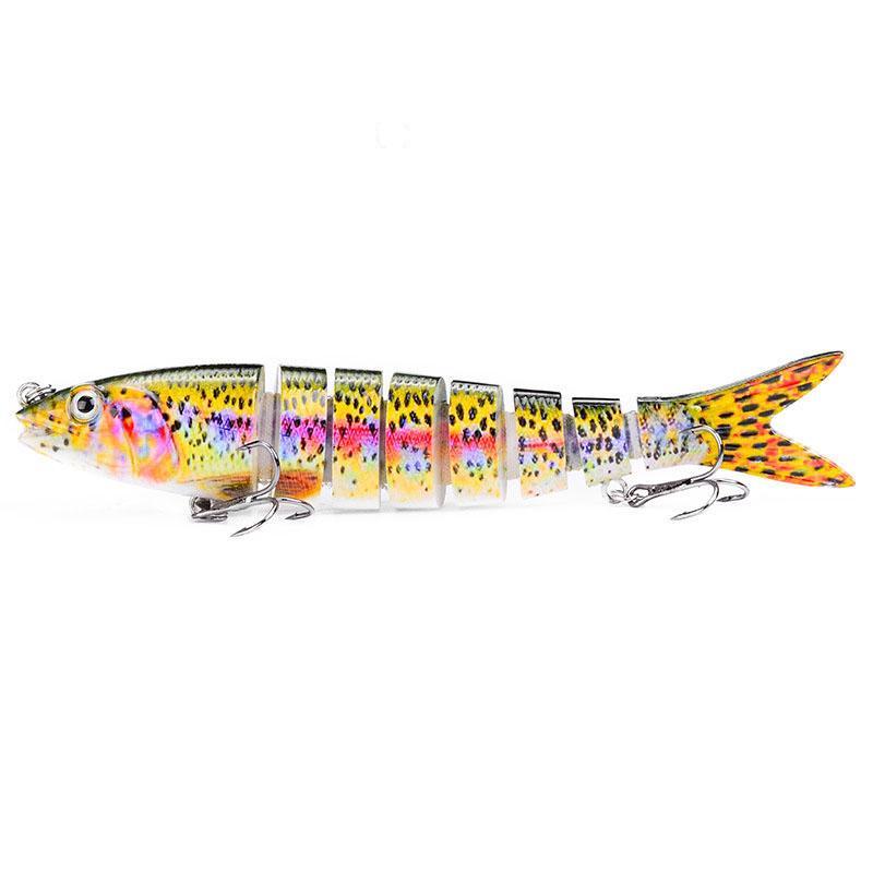 Artificial Fishing Lure, Multi Jointed Swimming Lure, Lifelike Fishing Bait, Fishing Accessories for Freshwater & Saltwater