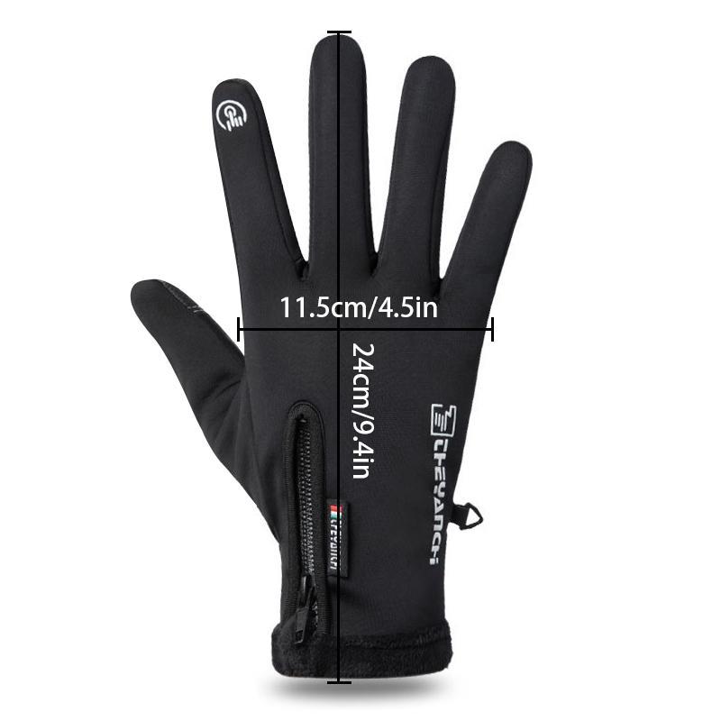 1 Pair Warm Winter Gloves, Waterproof Windproof Touch Screen Gloves, Sports Gloves for Outdoor Cycling Skiing, Gym Accessories