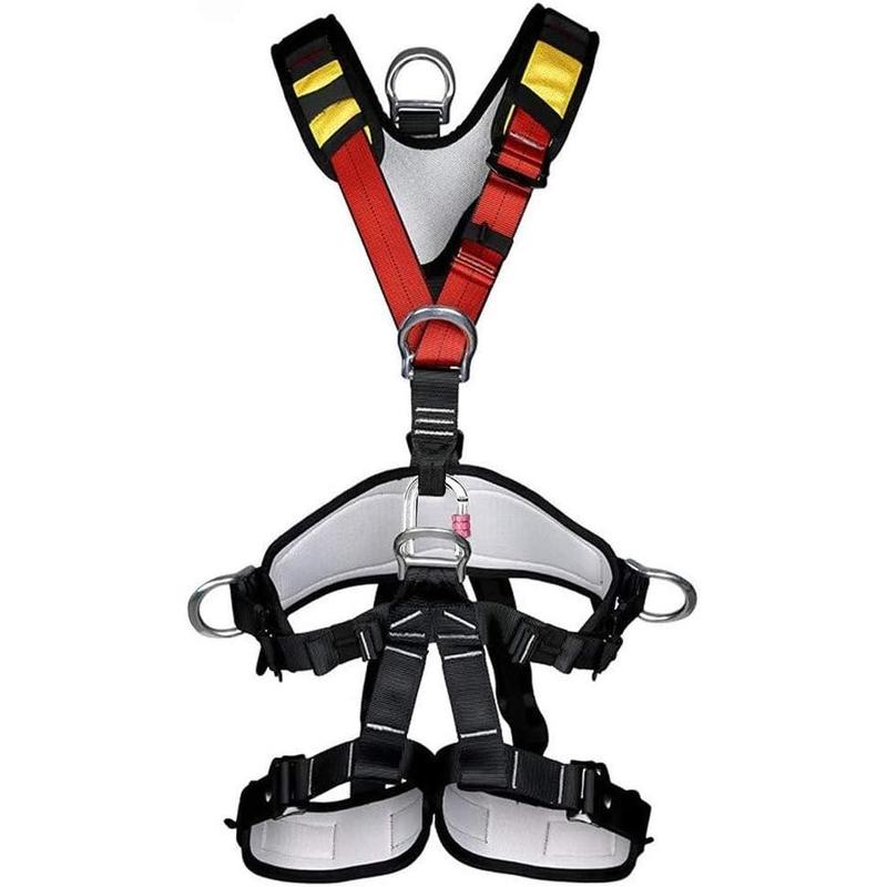 Climbing Seat Belt, Large Size Safety Belt Climbing Gear for Tree Climbing, Fire Rescue, Rappelling