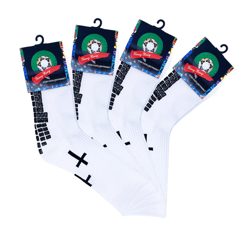 Cross Grip Soccer Socks- Anti-Slip Grips Sports Sock- With breathable and thickened sole- Available for US 6-13