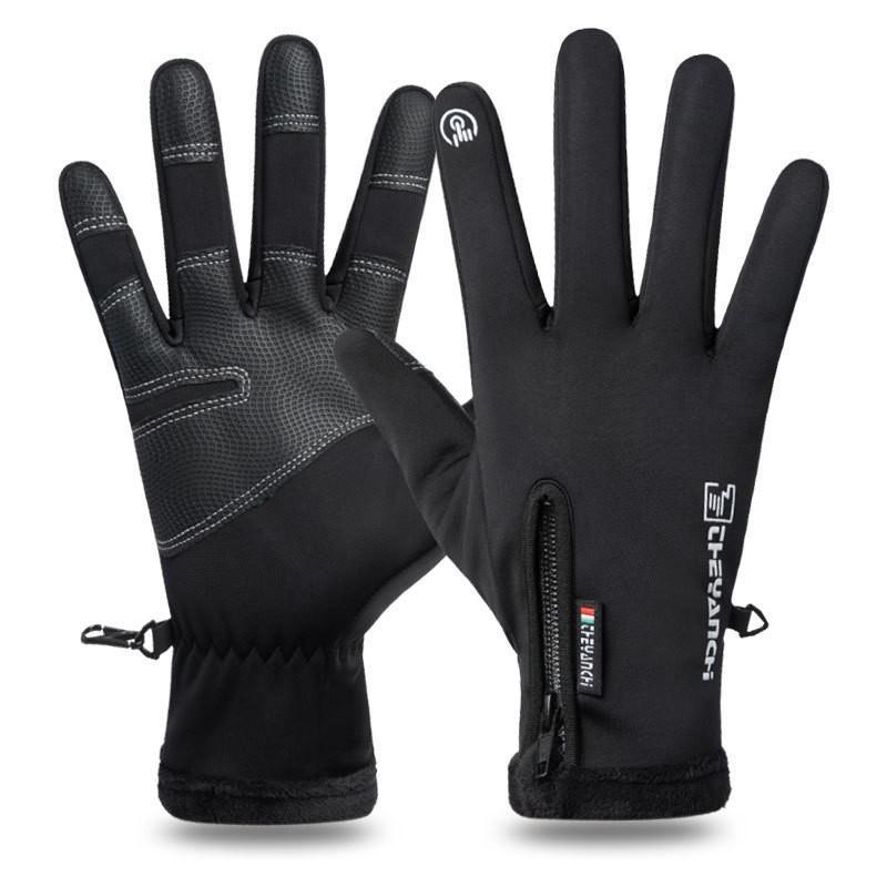 1 Pair Warm Winter Gloves, Waterproof Windproof Touch Screen Gloves, Sports Gloves for Outdoor Cycling Skiing, Gym Accessories