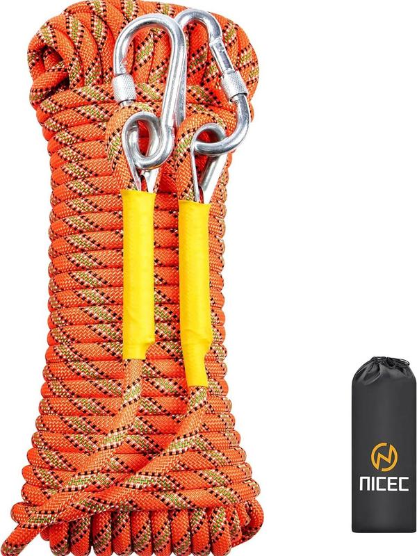 10.5 mm Static Climbing Rope 10M(32ft) 30M(96ft) 50M(160ft) Outdoor Rock Climbing Rope, Escape Rope Ice Climbing Equipment Fire Rescue Parachute Rope