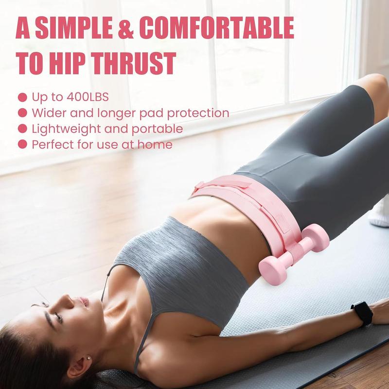 Exercise Hip Thrust Belt, Dumbbell Hip Thrust Belt, Comfortable Hip Thrust Belt with Slip Padding, Kettlebells Or Plates for Gym Or Home Workouts