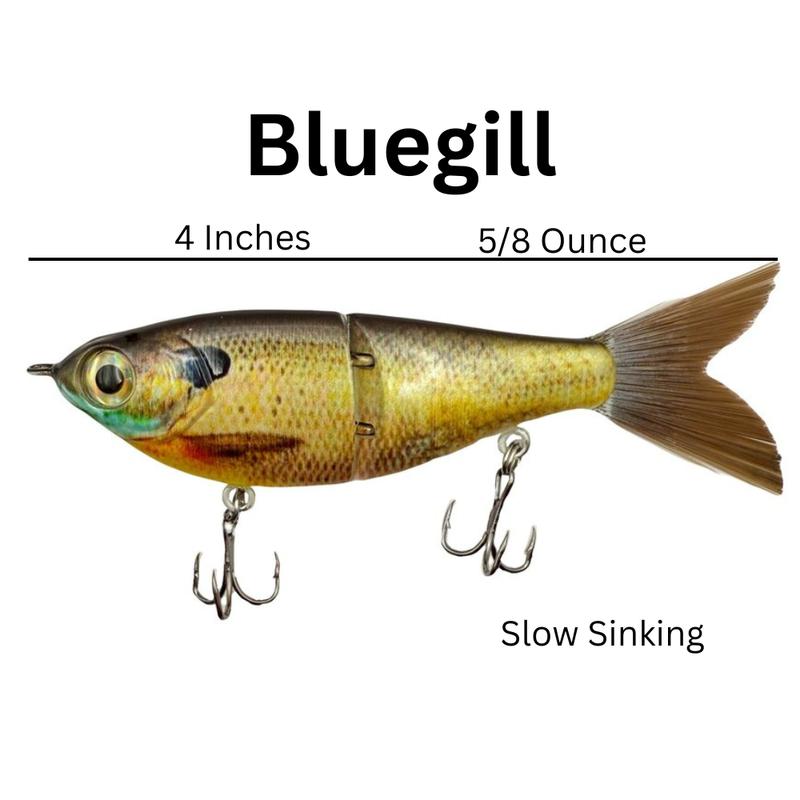 PBFish Glide Mini Slow Sinking Big Bass Strong Hooks