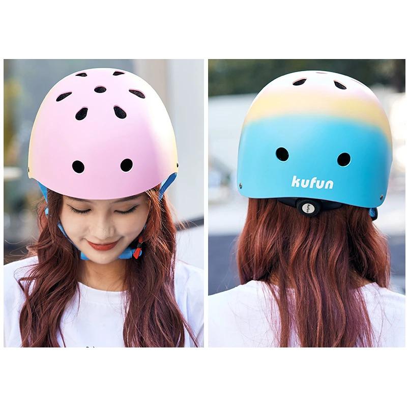 Skateboard Sports Protective Gear Set Helmet Adult Children Kids Ladies Girls Boys Women Knee Elbow Pads Protector