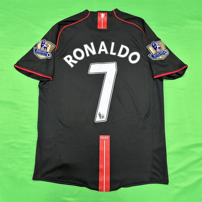 Nike 08 09 Retro Manchester United  Final Edition RONALDO  #7 Vintage Soccer  Jerseys