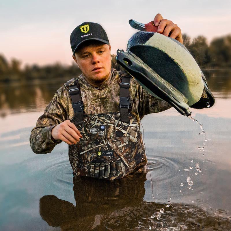 TIDEWE Chest Waders 800G Insulation,  Max5 Neoprene Waders for Hunting&Fishing(Battery not included. Compatible with [Tidewe] batteries)