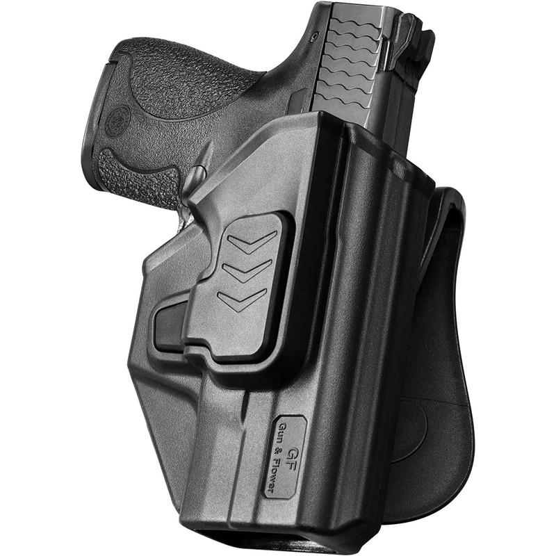 Gun&Flower M&P Shield 9MM Holster, OWB Holster for M&P 9mm .40 Shield - 3.1