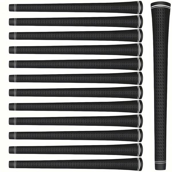 13Pcs Golf Grip The Tour Velvet Anti-Slip 60R Rubber Grip in 3 Sizes for Golf Clubs