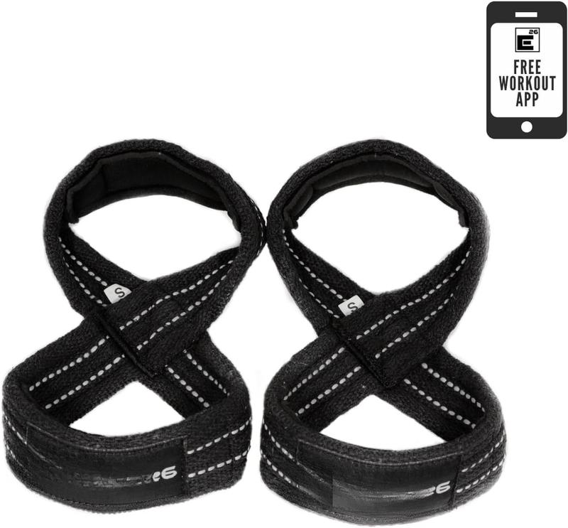 Padded Figure 8 Lifting Straps - Weightlifting Straps - Figure 8 Straps - Wrist Straps for Men, Women, Weight Lifting, Deadlifts - Deadlifting Straps