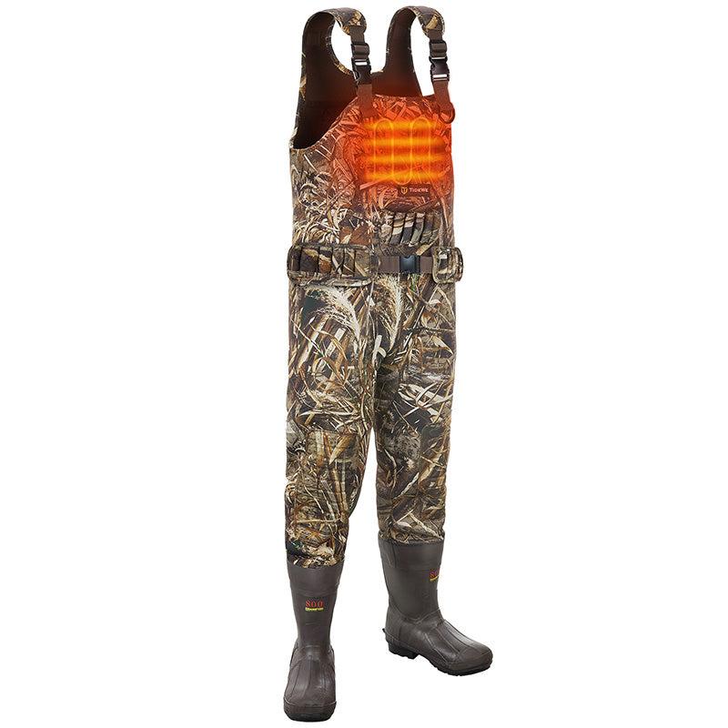 TIDEWE Chest Waders 800G Insulation,  Max5 Neoprene Waders for Hunting&Fishing(Battery not included. Compatible with [Tidewe] batteries)