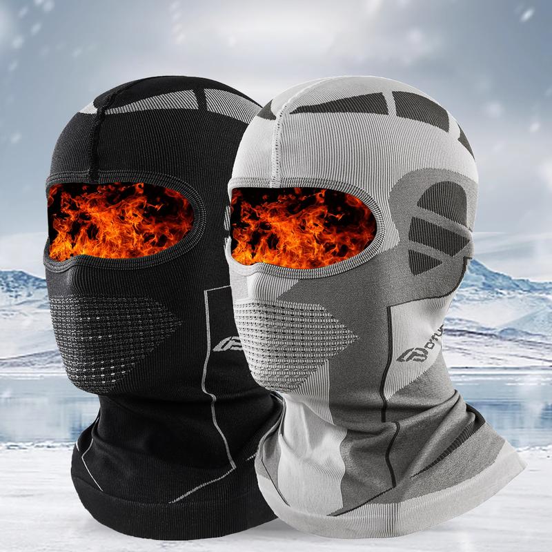 2pcs Warm Autumn & Winter Outdoor Ski Bike Riding Mask, Windproof & Cold-Proof Hat with Neck and Face Protection, Thermal Headgear for Extreme Weather