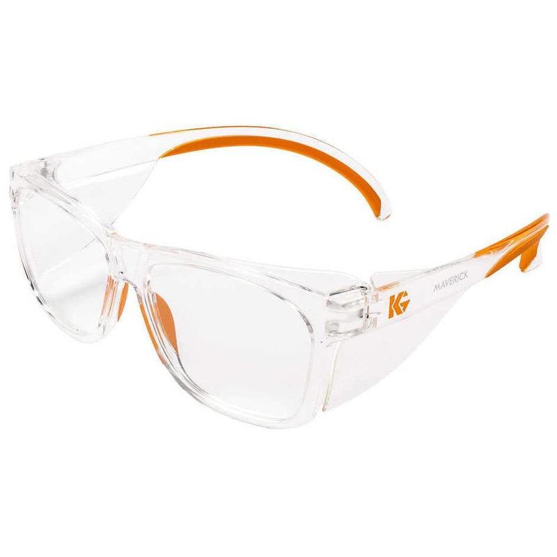 KleenGuard Maverick Safety Glasses with Clear Frame and Clear Anti-Fog Lens